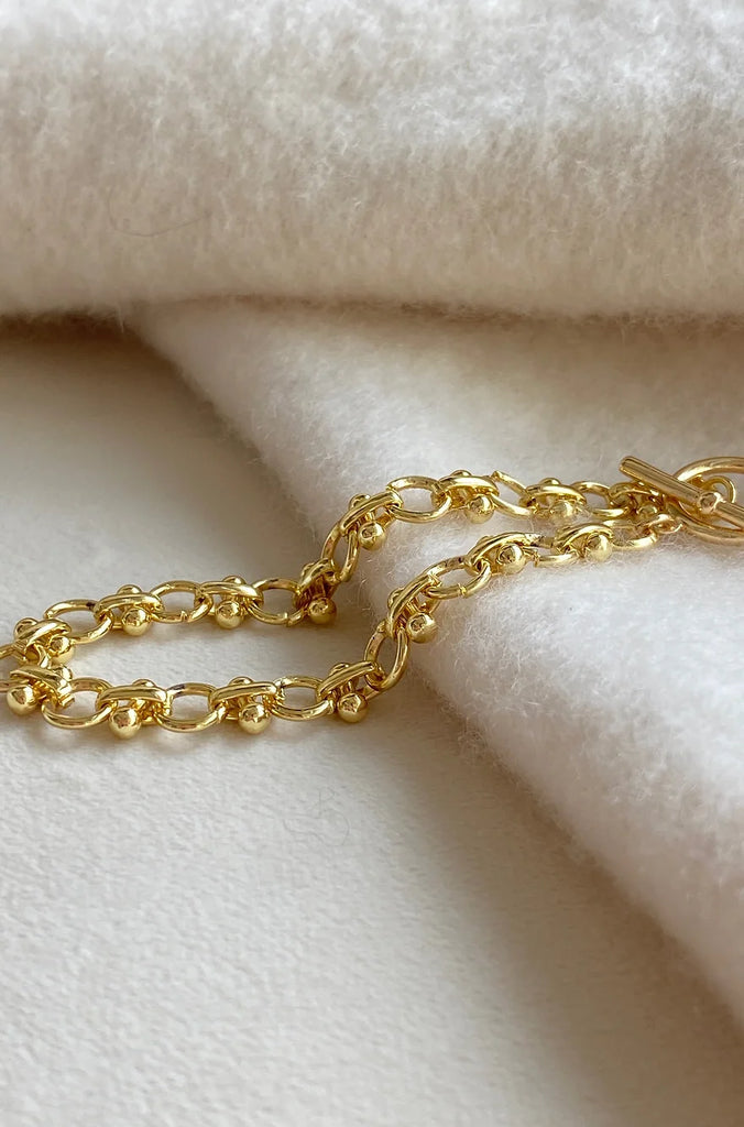 Loop Chain Bracelet Jewelry Peacocks & Pearls Gold  