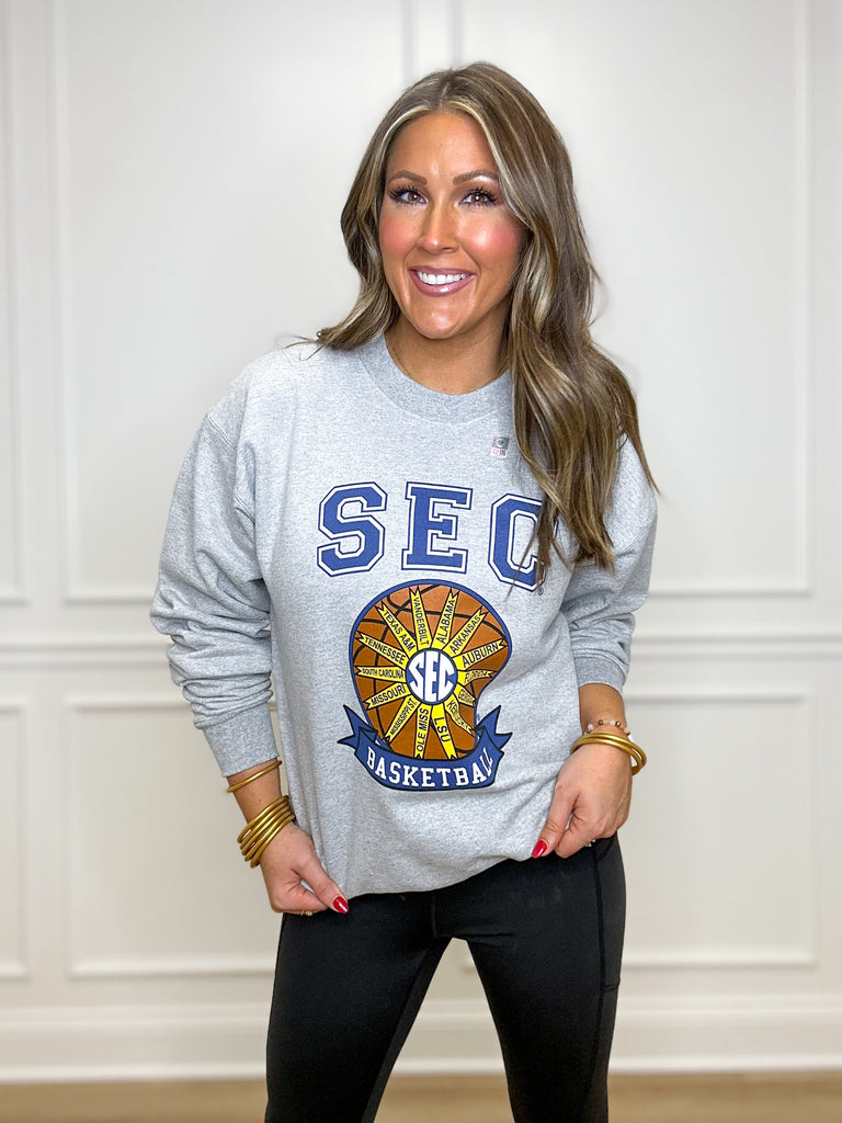 SEC Basketball Sweatshirt Clothing Peacocks & Pearls   