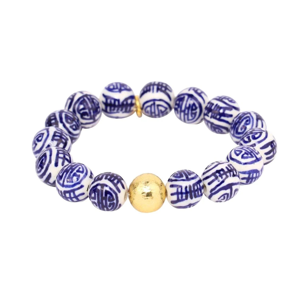 Porcelain Beaded Bracelet Jewelry BuDhaGirl   