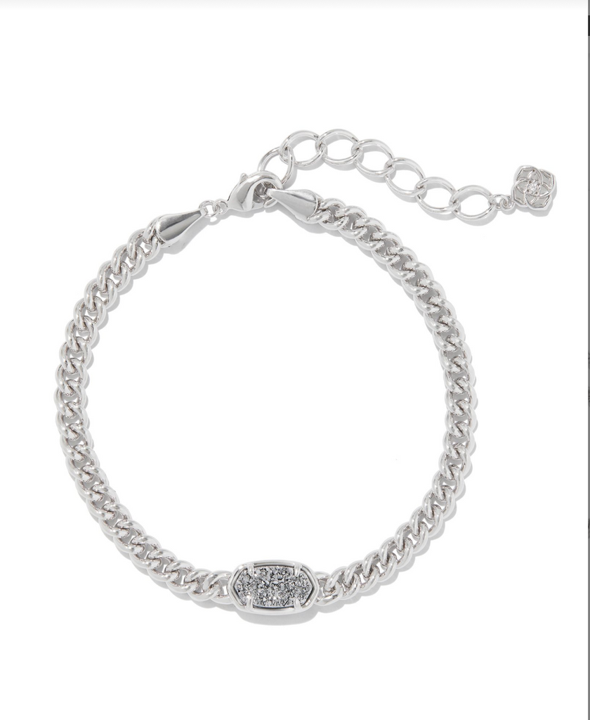 Grayson Delicate Link Chain Bracelet Jewelry Kendra Scott Silver Platinum Drusy  