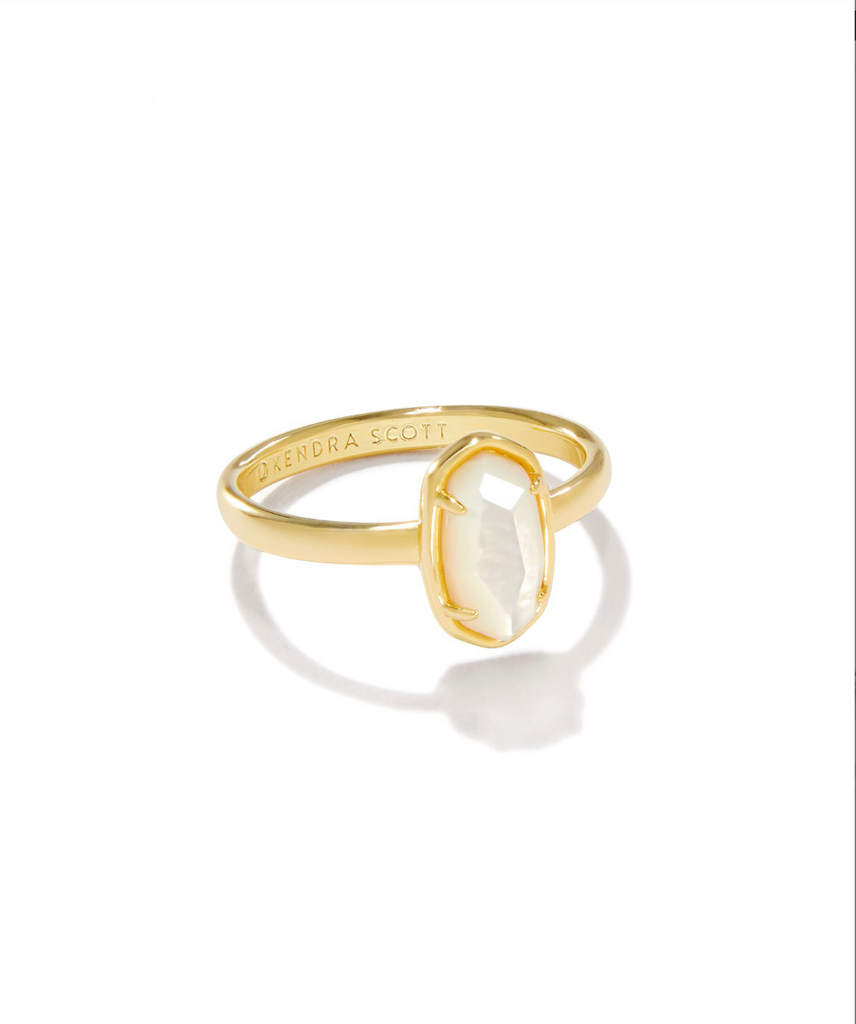 Grayson Ring Jewelry Kendra Scott Gold Mother of Pearl 6 