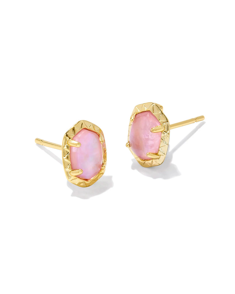 Daphne Stud Jewelry Kendra Scott Gold Light Pink Abalone  