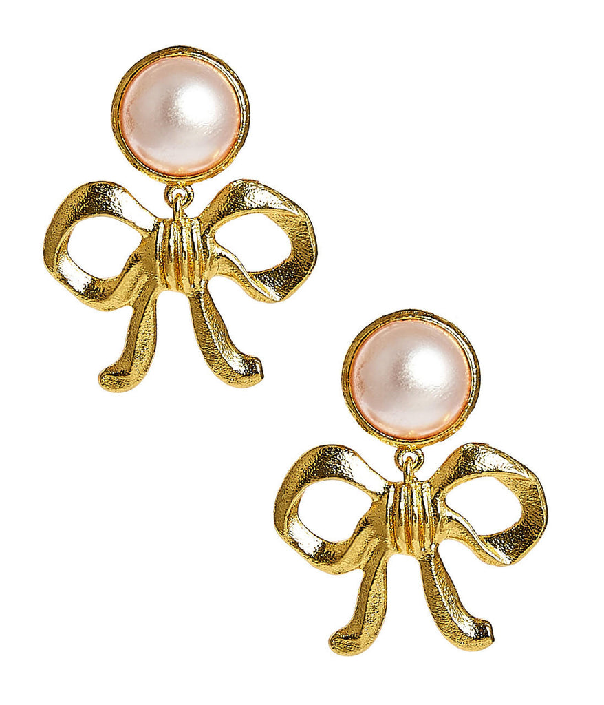 Annabelle Stud Jewelry Peacocks & Pearls Gold  