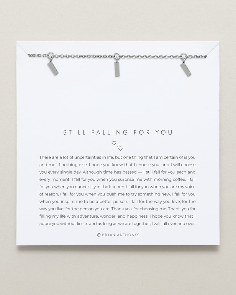 Still Falling For You Necklace Jewelry Bryan Anthony's Silver  