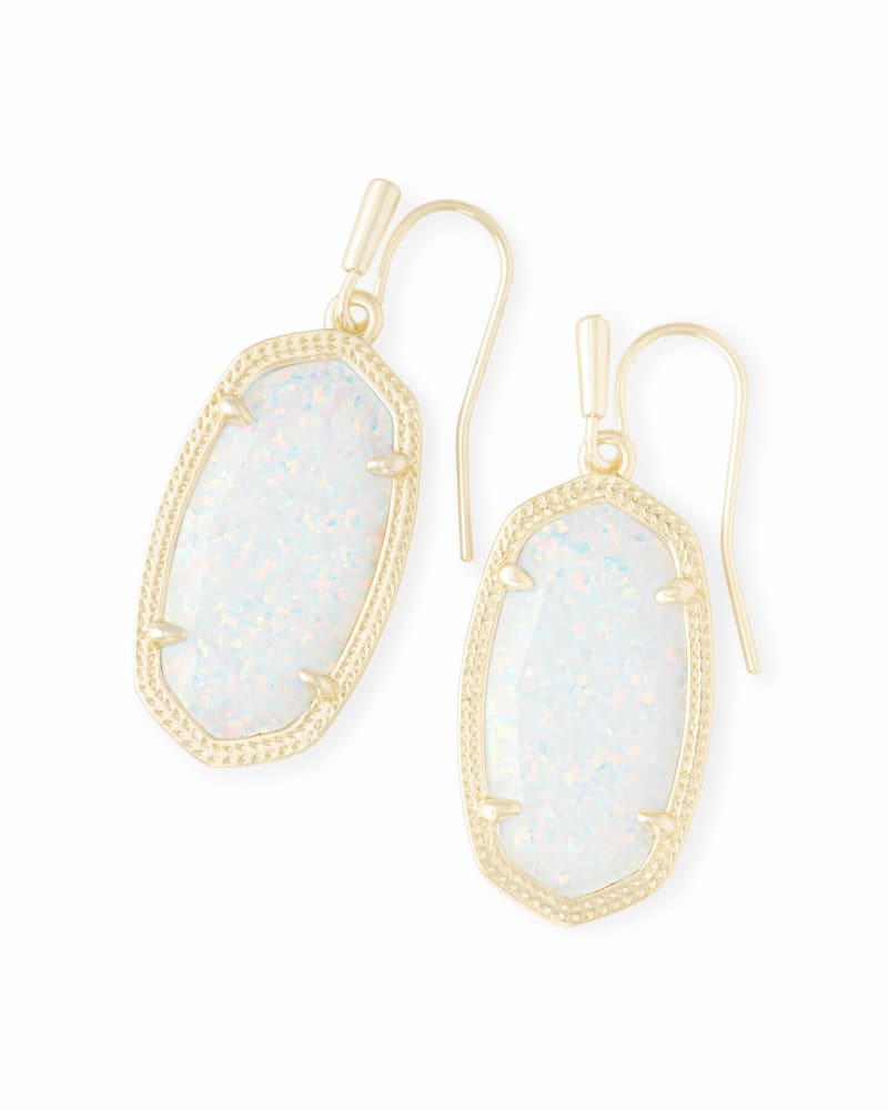 Dani Earring Jewelry Kendra Scott Gold White Opal  