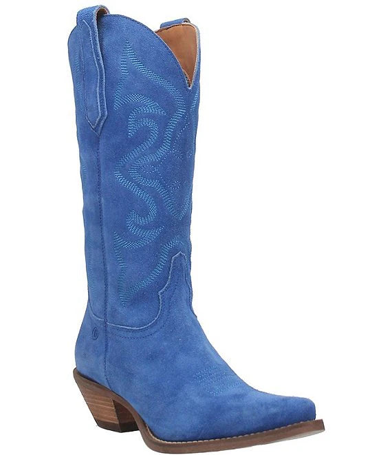 Out West Tall Suede Boot Shoes Peacocks & Pearls   