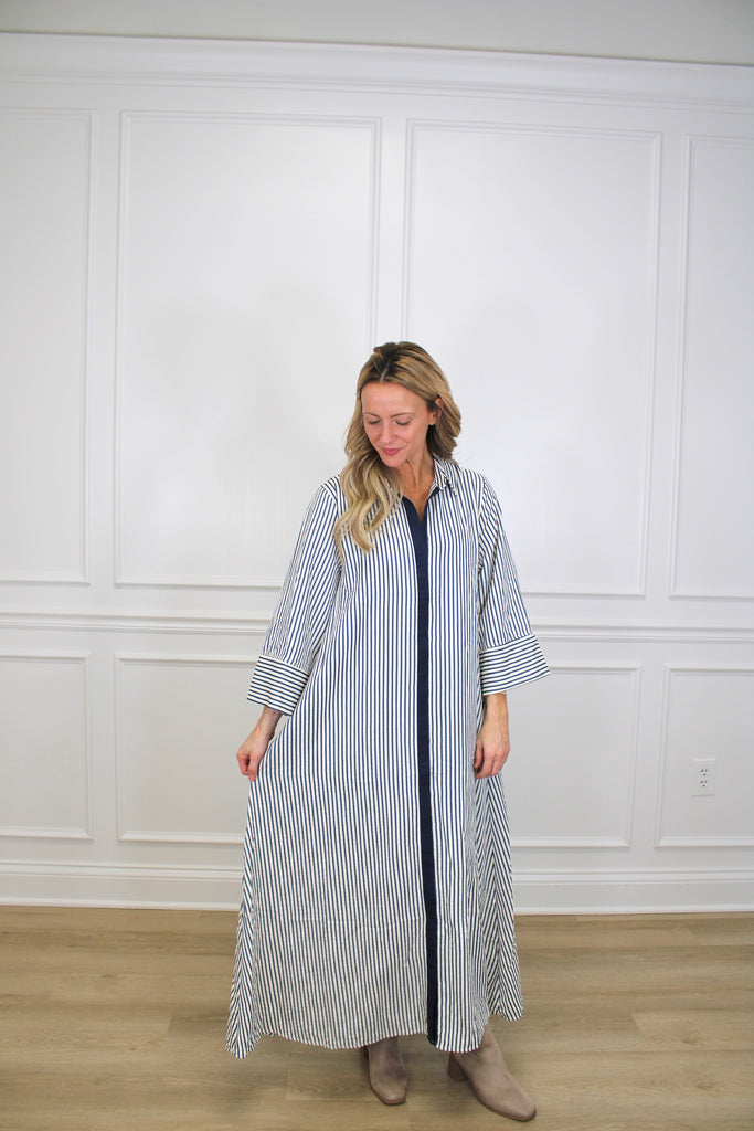 Stripe Symphony Dress Clothing Peacocks & Pearls Owensboro