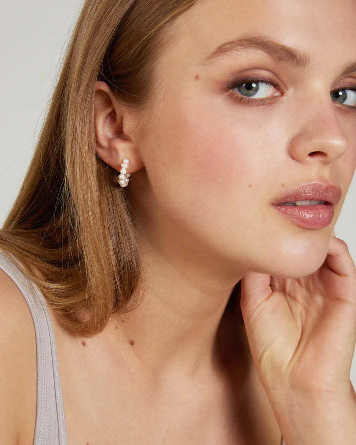 Grit Mini Hoop Earrings Jewelry Bryan Anthony's   
