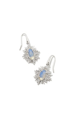 Grayson Sunburst Drop Earring Jewelry Kendra Scott Silver  