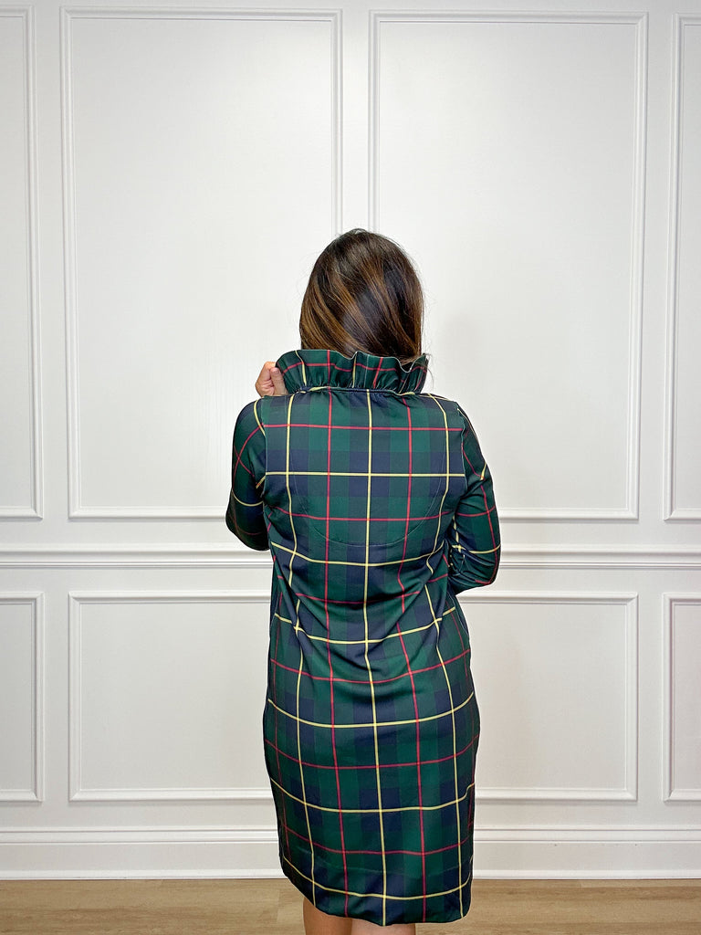 Jersey Ruffleneck Dress Sale Peacocks & Pearls