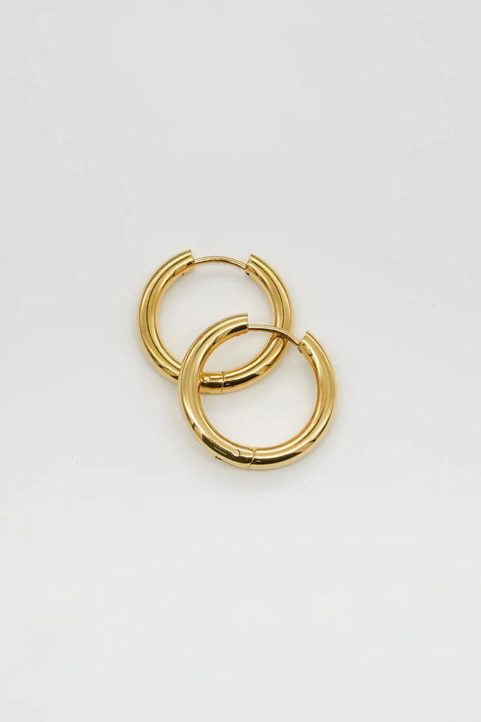 Gold Hoops Jewelry Peacocks & Pearls Gold