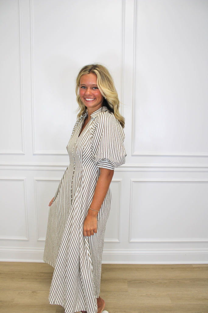 Stripe A Pose Maxi Clothing Peacocks & Pearls