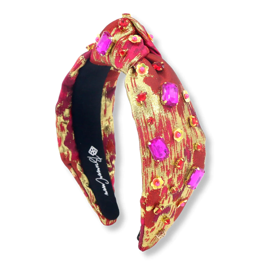 Brushstroke Headband Accessories Brianna Cannon Red & Gold  