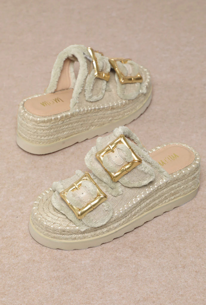 Scarlett Sandal Shoes Peacocks & Pearls Beige 6