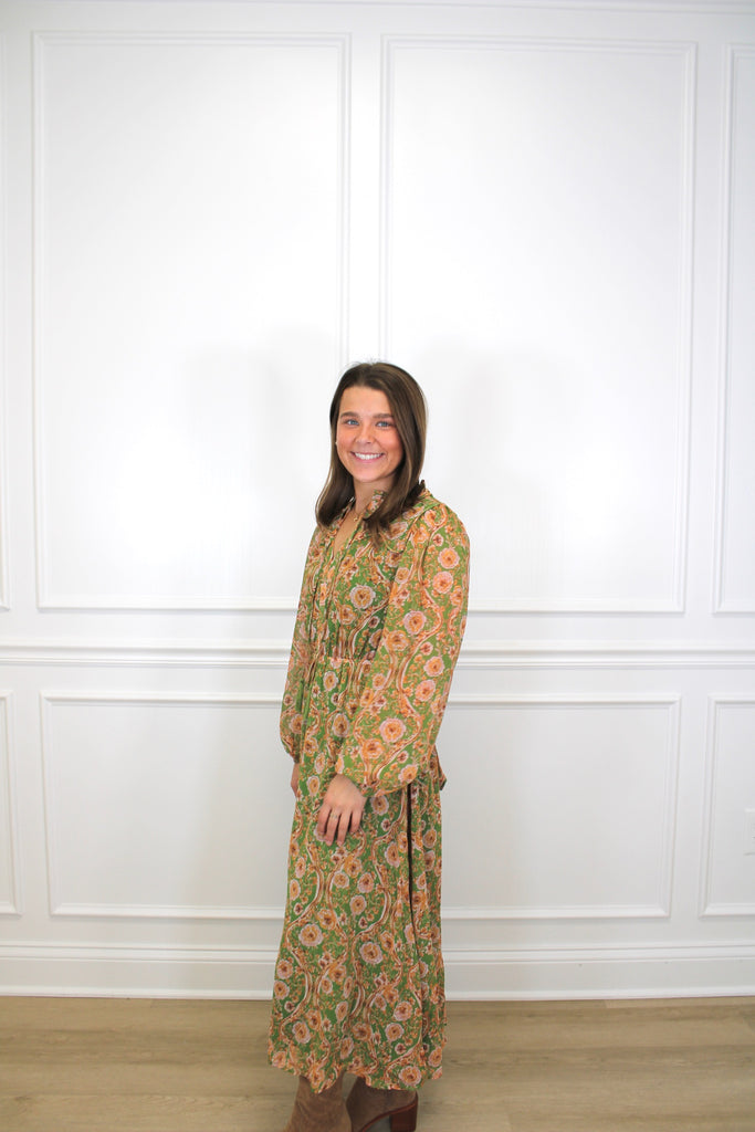 Floral Romance Midi Clothing Peacocks & Pearls Owensboro