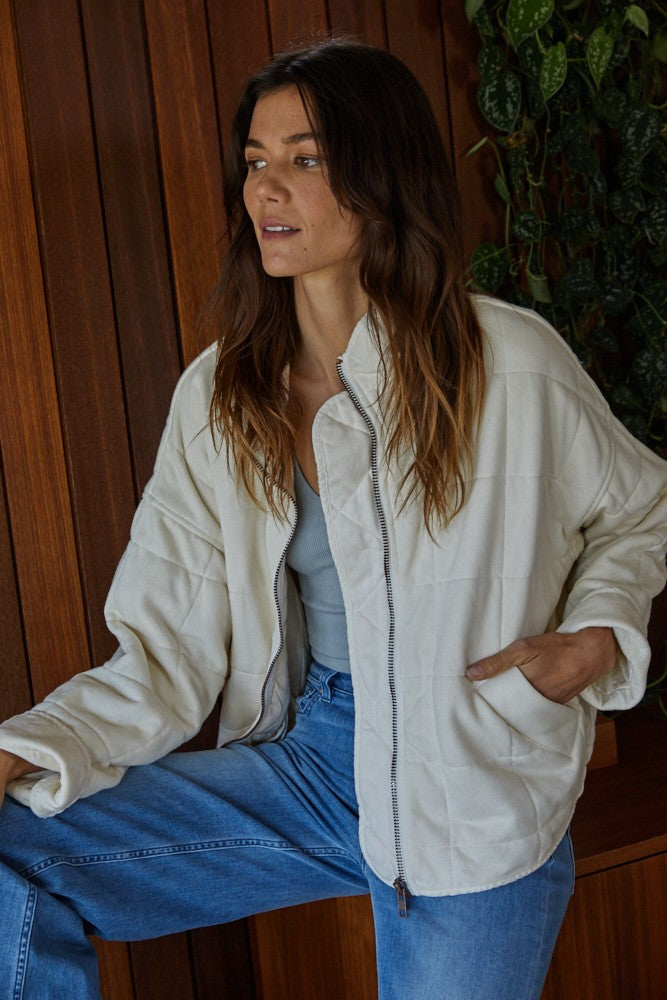 It's All Good Washed Jacket Clothing Peacocks & Pearls   