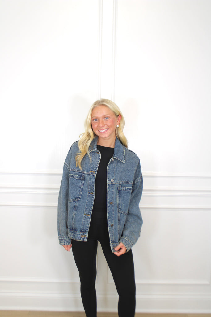 Denim Dreams Jacket Clothing Peacocks & Pearls