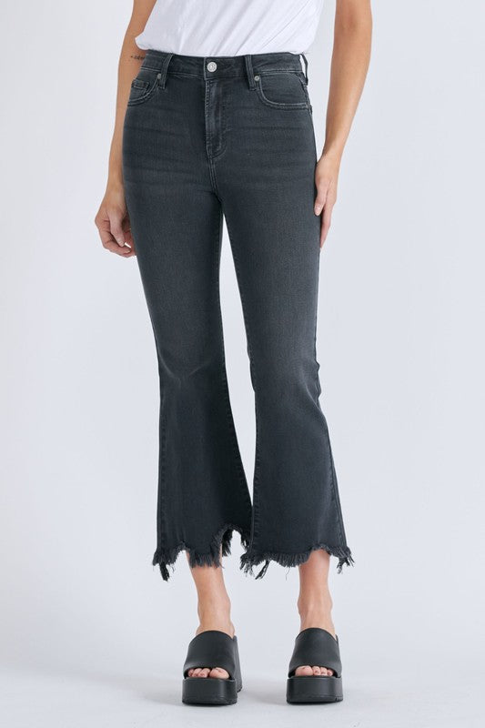 Happy High Waist Super Fray Clothing Peacocks & Pearls Black 25 