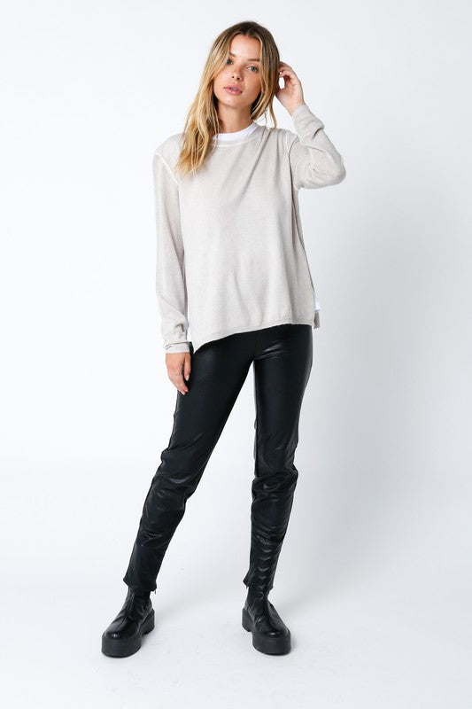 Megan Sweater Top Clothing Peacocks & Pearls   