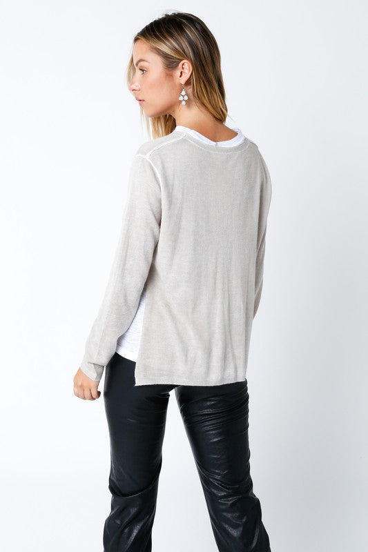 Megan Sweater Top Clothing Peacocks & Pearls   