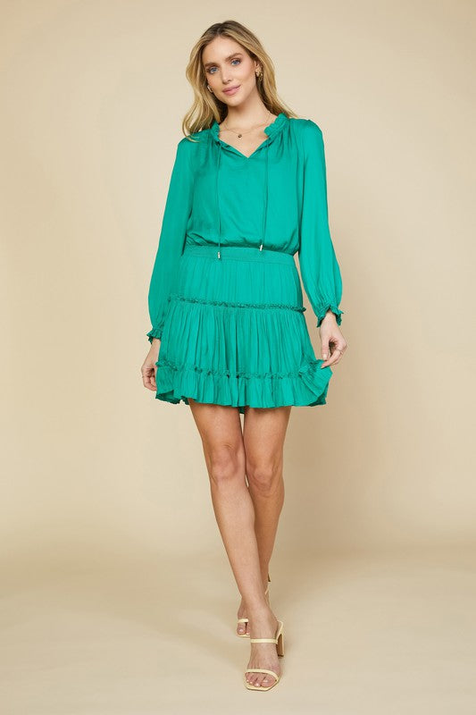 A New Vision Dress Clothing Peacocks & Pearls Kelly Green XS 