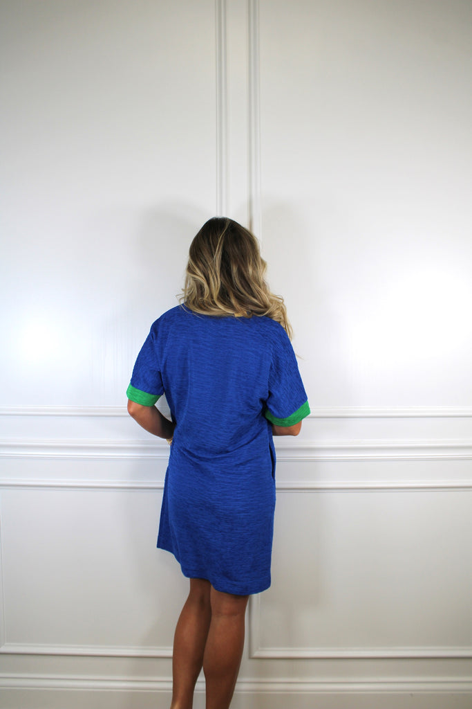 The Juniper Bloom Dress Blue / L