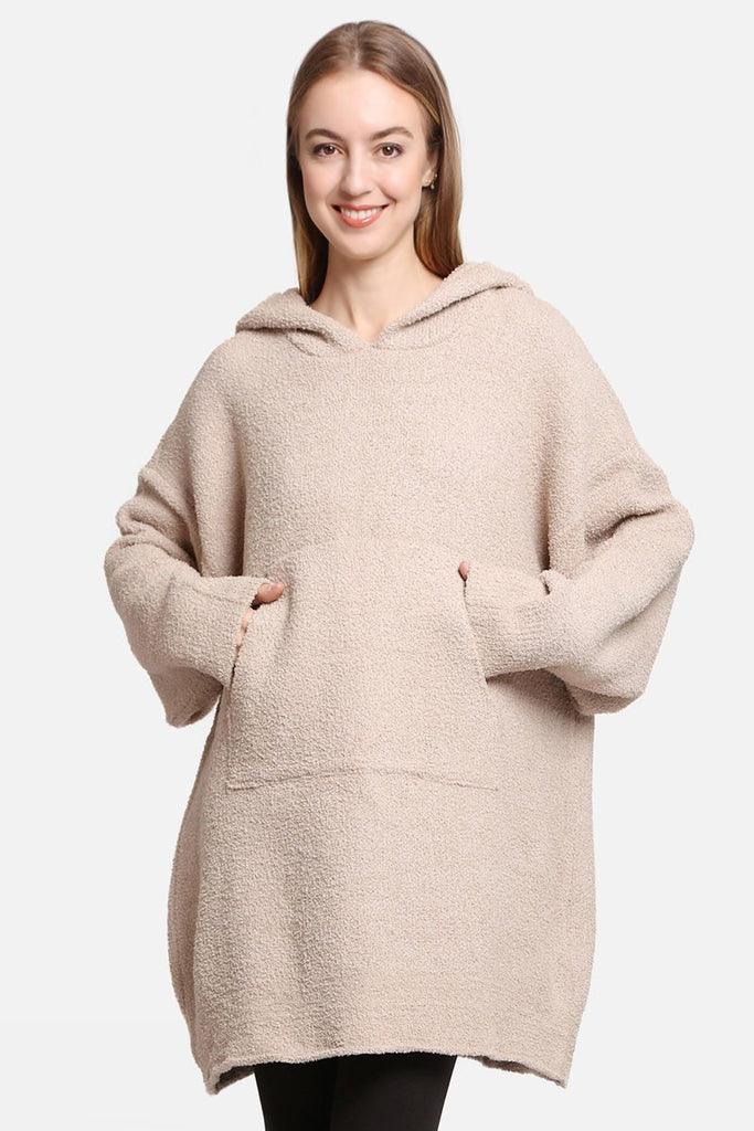 Coziest Companion Snuggie Sale Peacocks & Pearls Beige One Size
