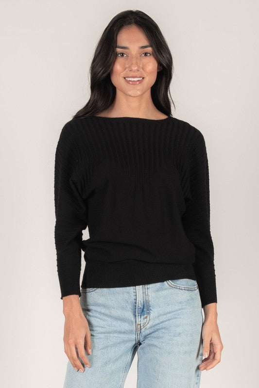 At My Best Sweater Clothing Peacocks & Pearls Black S 
