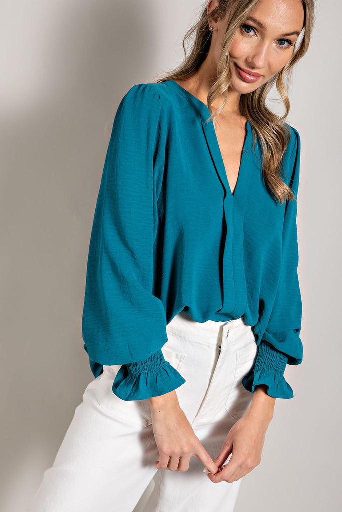 Oh So Chic Blouse Clothing Peacocks & Pearls   