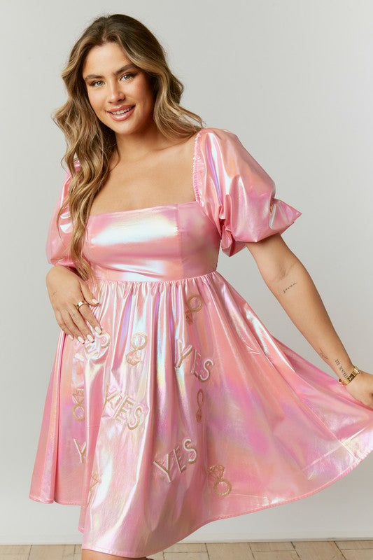 Miss To Mrs Dress Clothing Peacocks & Pearls Pink S 