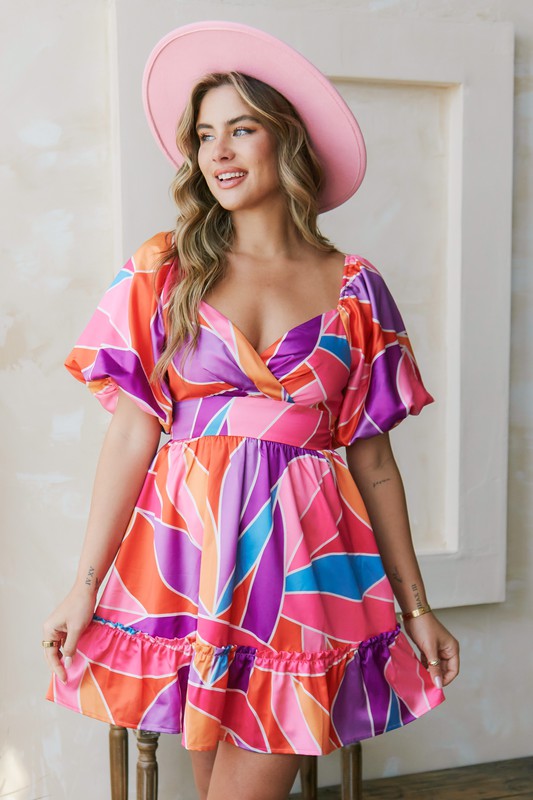 Take Me Dancing Dress Clothing Peacocks & Pearls Pink Multi S 