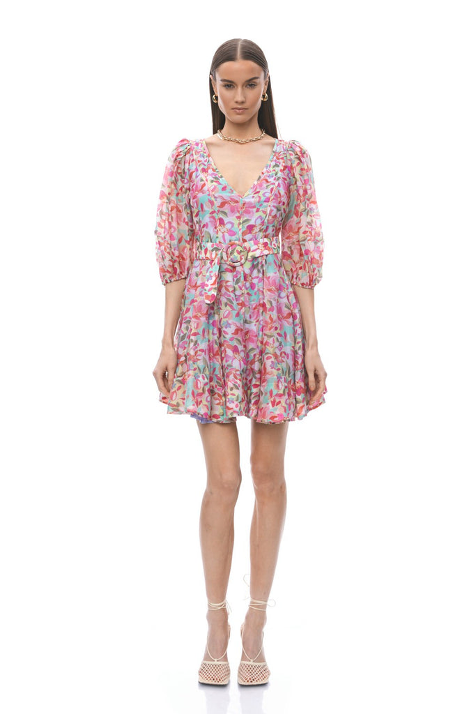 Asher Mini Dress Clothing Peacocks & Pearls   