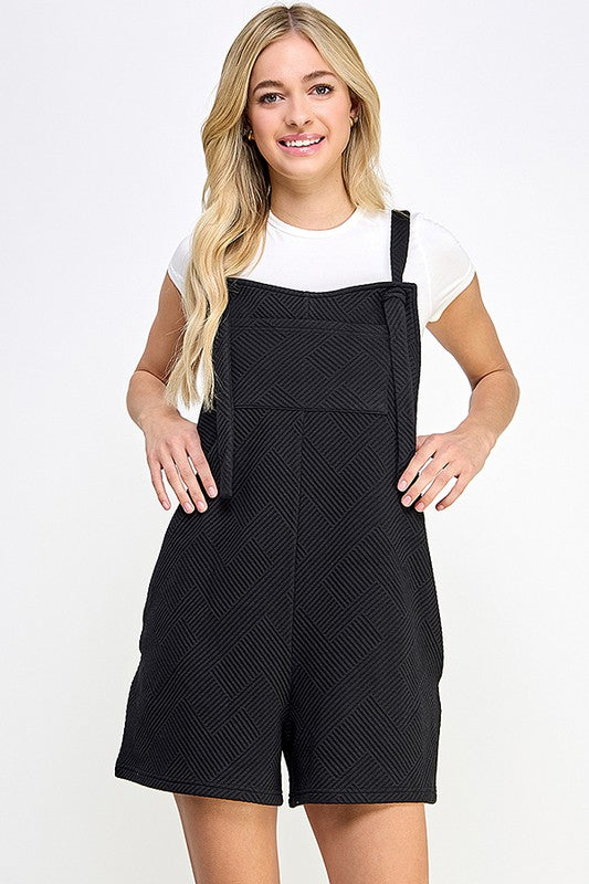 On-The-Go Romper Clothing Peacocks & Pearls Owensboro Black S 