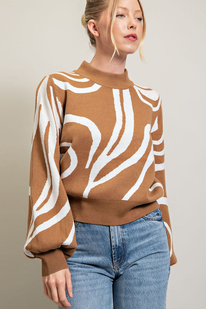Swirl On Sweater Clothing Peacocks & Pearls   