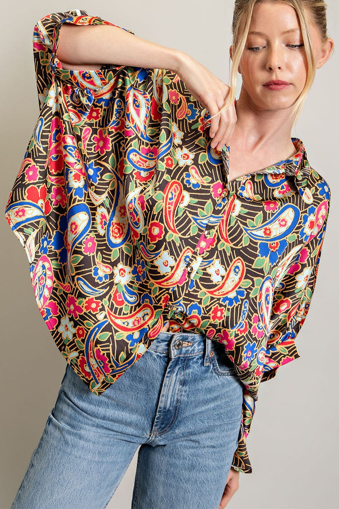 Spice It Up Blouse Clothing Peacocks & Pearls   
