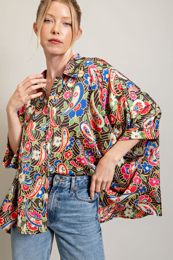 Spice It Up Blouse Clothing Peacocks & Pearls   