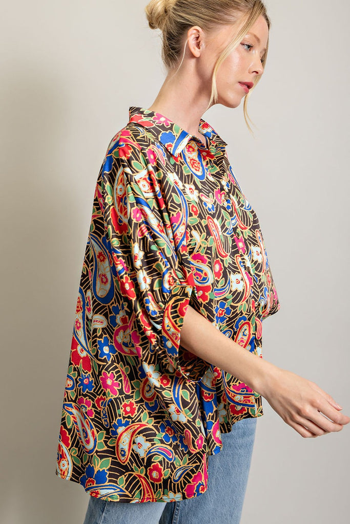 Spice It Up Blouse Clothing Peacocks & Pearls   