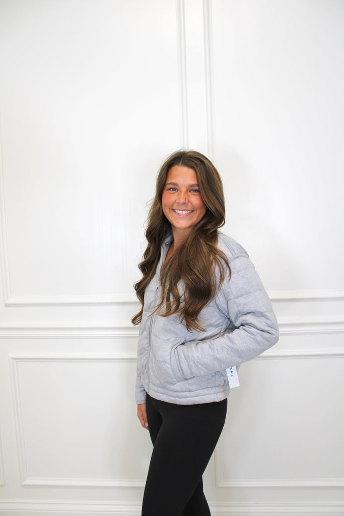 Heather Qulited Jacket Clothing Peacocks & Pearls