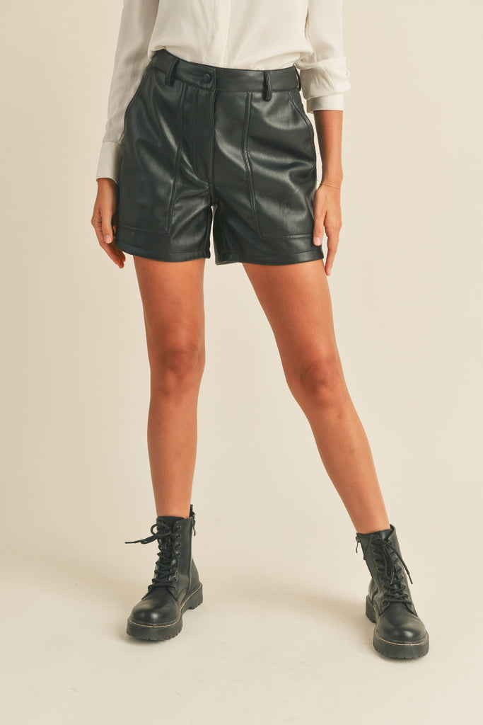 Faux The Record Shorts Sale Peacocks & Pearls