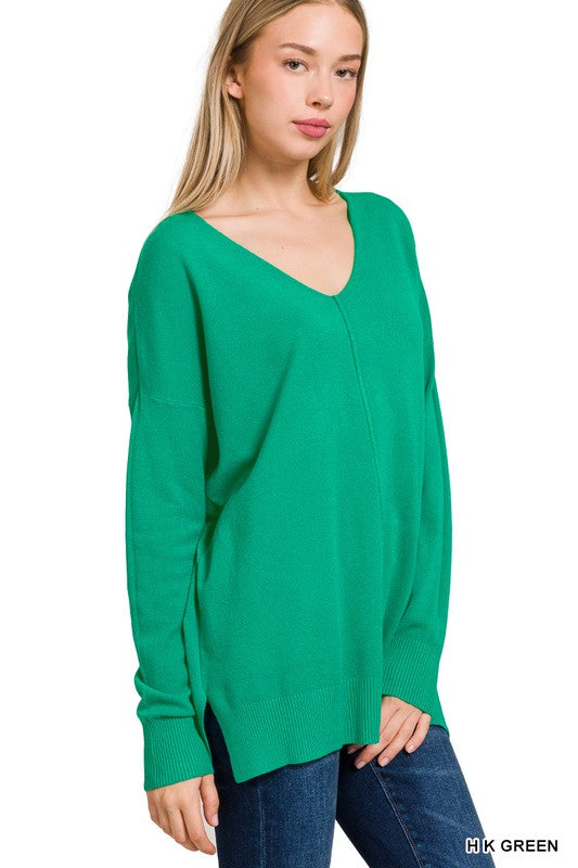 Endless Comfort Sweater Clothing Peacocks & Pearls Kelly Green S/M 