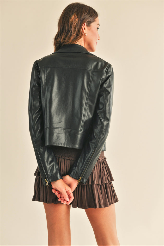 Lucy Biker Jacket Clothing Peacocks & Pearls   
