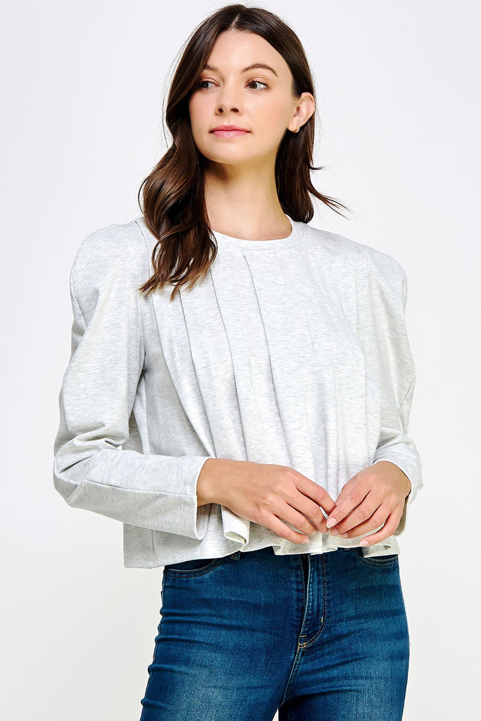 Pleated To Perfection Top Clothing Peacocks & Pearls   