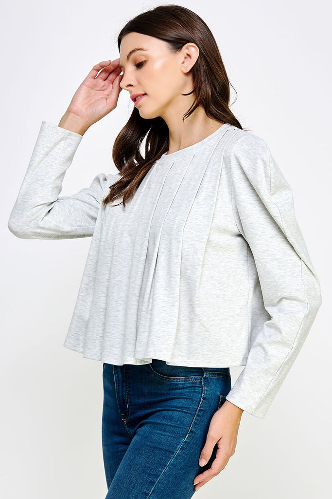 Pleated To Perfection Top Clothing Peacocks & Pearls   