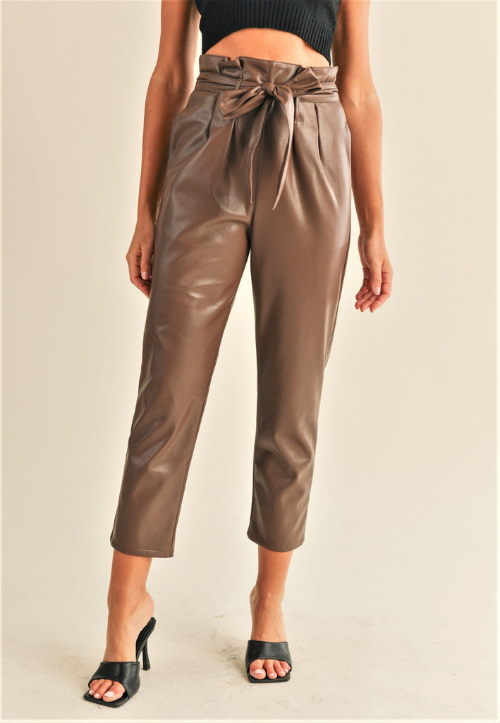 The Harlow Leather Pant Clothing Peacocks & Pearls   