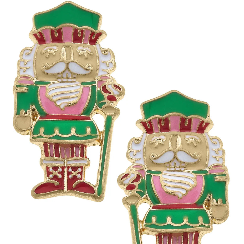 Nutcracker Stud Earrings Jewelry Peacocks & Pearls