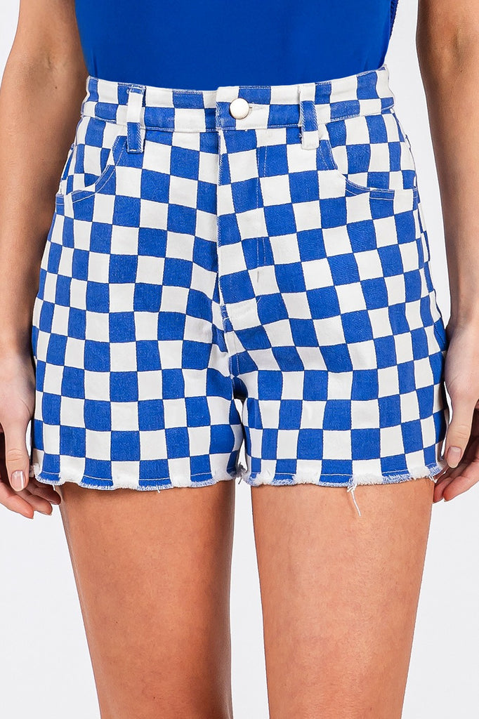 Number 1 Fan Shorts Clothing Peacocks & Pearls Blue S