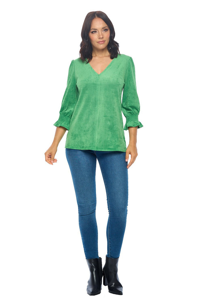 Elizabeth Smocked Top Clothing Peacocks & Pearls   