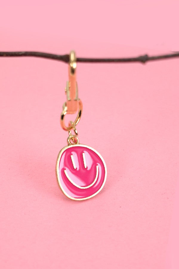 Worth a Smile Keychain Accessories Peacocks & Pearls Hot Pink  