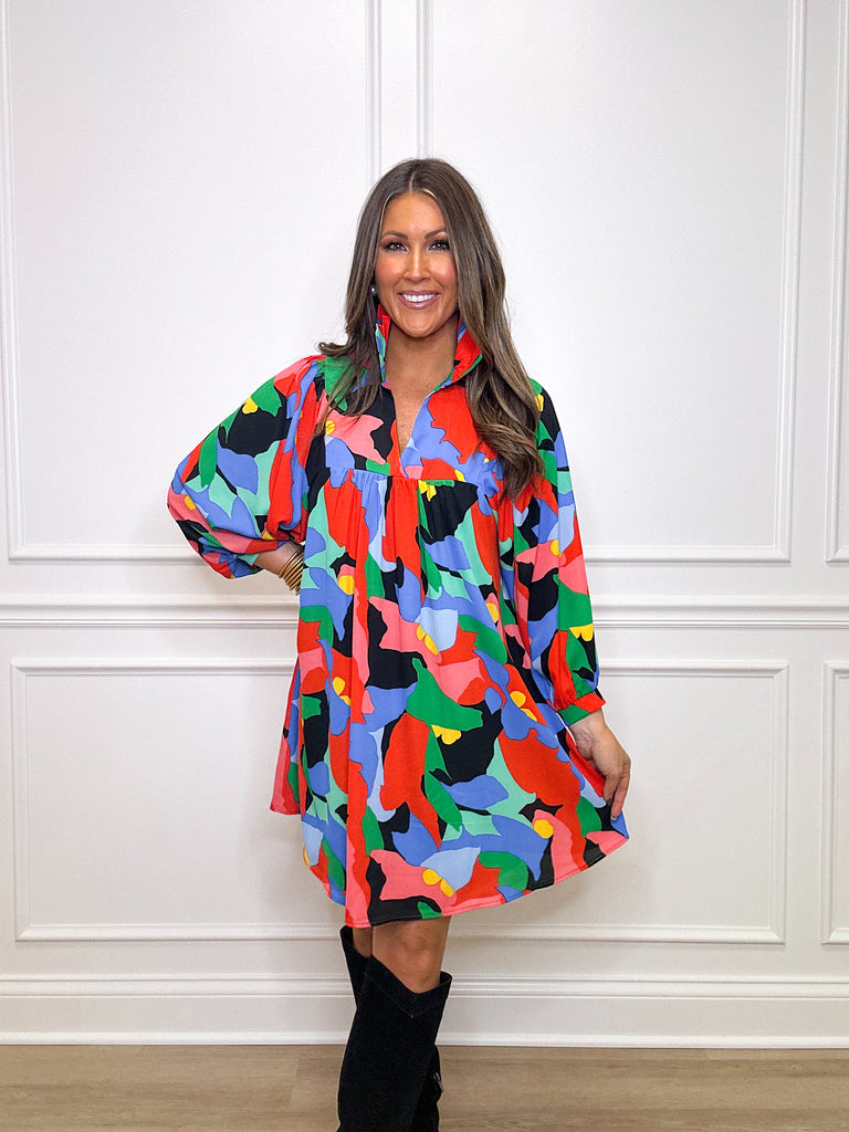 Blooming Bliss Ruffle Dress Clothing Peacocks & Pearls   