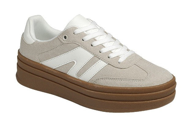 The Gaze 2.0 Sneaker Shoes Peacocks & Pearls Beige/White 5